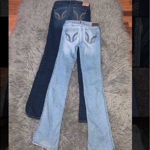 2 Pairs of Hollister Boot Cut Jeans